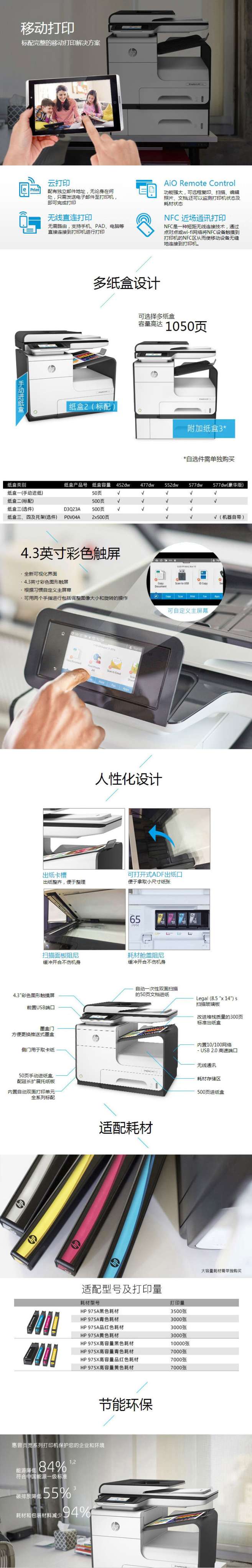 HP PageWide 多功能打印机租赁 HP PageWide 多功能打印机租赁