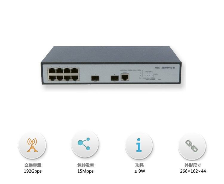 华三H3C S5008PV2-EI 8口全千兆网管交换机租赁 华三H3C S5008PV2-EI 8口全千兆网管交换机租赁